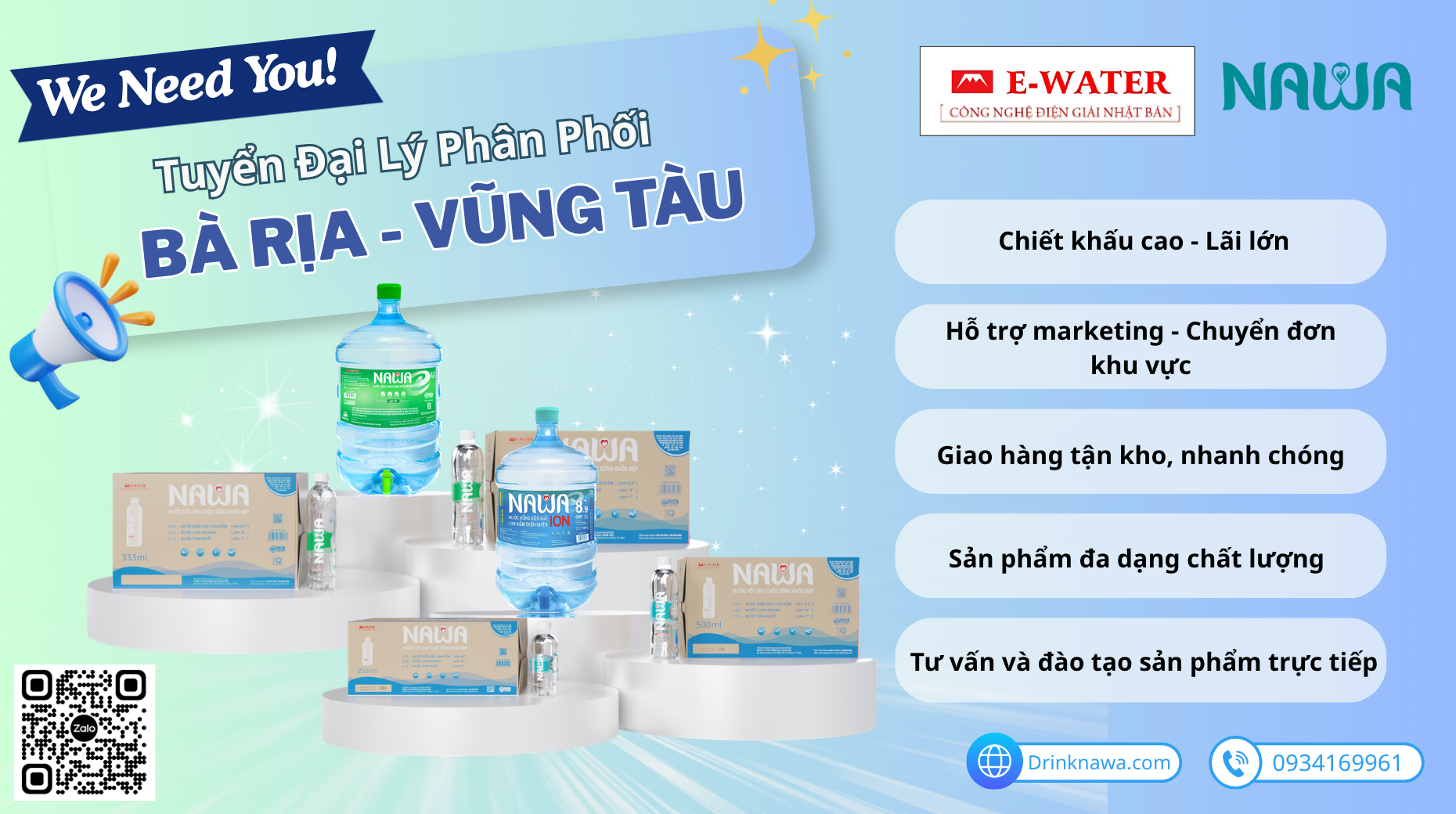 TUYỂN ĐẠI LÝ PHÂN PHỐI KHU VỰC BÀ RỊA - VŨNG TÀU