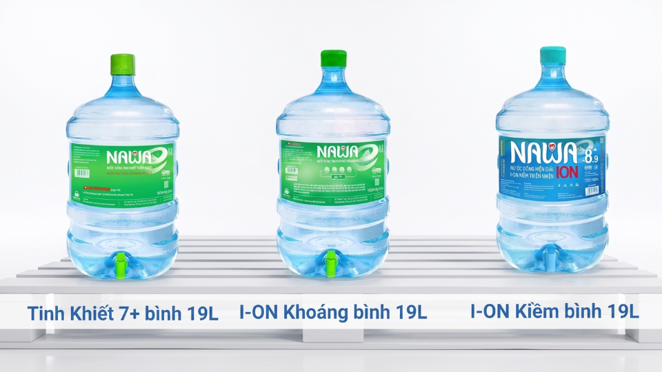 Các dòng bình 19L Nawa