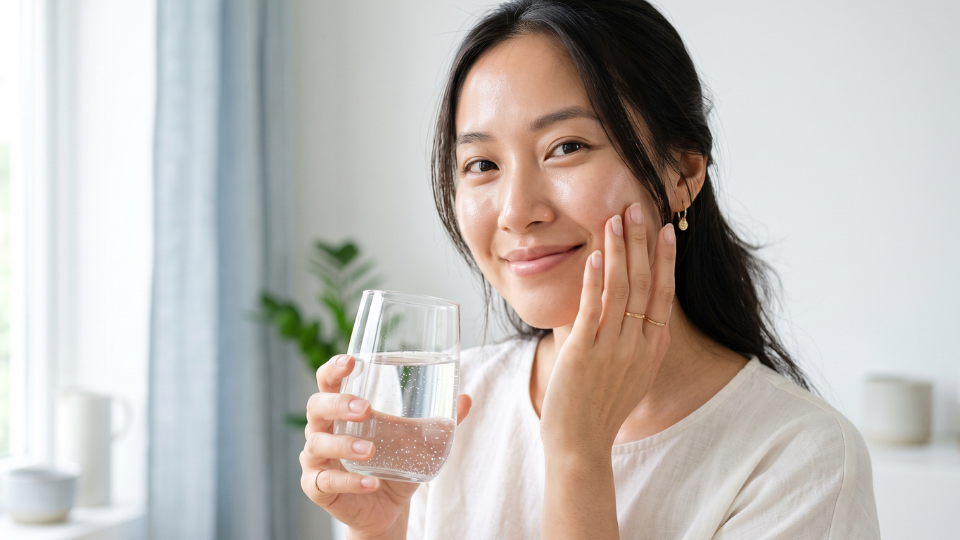 Nước ion kiềm và da