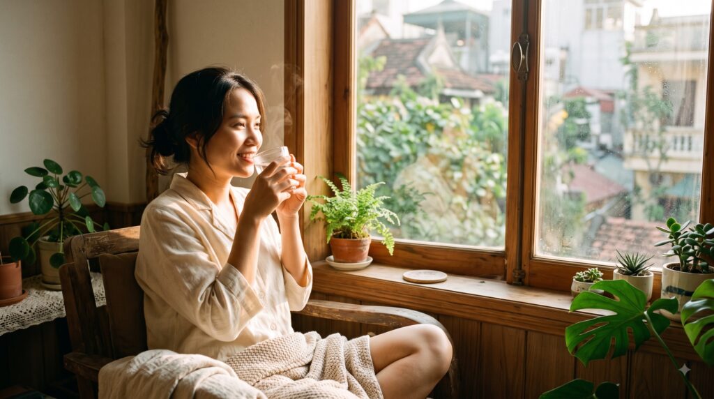 Uống nước ấm vào sáng sớm